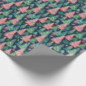 Bright Palm Beach Weihnachtsbäume Geschenkpapier (Ecke)