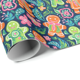 Bright Palm Beach Weihnachtsbrot Geschenkpapier