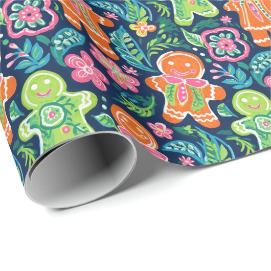 Bright Palm Beach Weihnachtsbrot Geschenkpapier (Rolleneckpunkt)