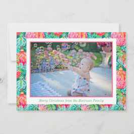 Bright Palm Beach Weihnachtsgeschmuck Foto Feiertagskarte