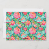 Bright Palm Beach Weihnachtsgeschmuck Foto Feiertagskarte (Rückseite)