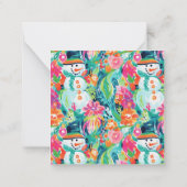 Bright Palm Beach Weihnachtsschmuck - Umschließung Mitteilungskarte (Rückseite)