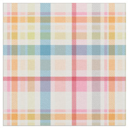 Bright Pastel plaid multicolour clan tartan Stoff