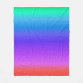 Bright Pastel Rainbow Fleecedecke (Vorderseite)