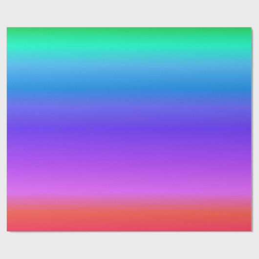 Bright Pastel Rainbow Geschenkpapier (Flach)