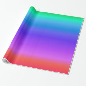 Bright Pastel Rainbow Geschenkpapier (Ungerollt)