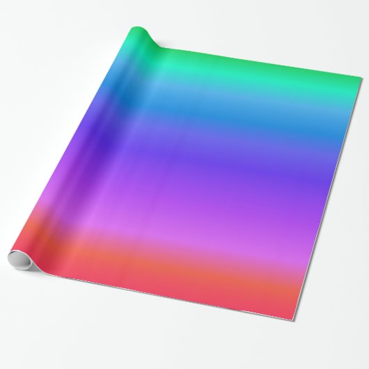 Bright Pastel Rainbow Geschenkpapier (Ungerollt)