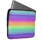 Bright Pastel Rainbow Strip Electronics Bag Laptopschutzhülle (Vorne Rechts)