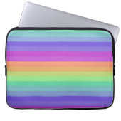 Bright Pastel Rainbow Strip Electronics Bag Laptopschutzhülle (Vorderseite)