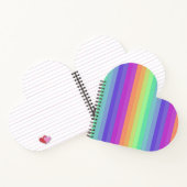 Bright Pastel Rainbow Stripe Spiralnotebook Notizblock (Innenseite)