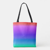 Bright Pastel Rainbow Tasche (Rückseite)