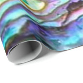 Bright Paua Muschel Abalone Wrapping Paper Geschenkpapier (Rolleneckpunkt)