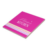 Bright Pink and Pola Dots Fliese (Seite)