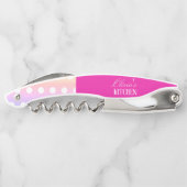 Bright Pink and Pola Dots  Kellnermesser (Rückseite)