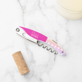 Bright Pink and Pola Dots Kellnermesser