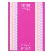 Bright Pink and Pola Dots Tischdecke (Vorderseite)