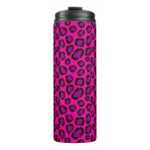 Bright Pink And Purple Leopard Print Pattern Thermosbecher (Vorderseite)