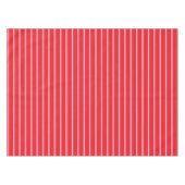 Bright Pink and Red Stripes Christmas Holiday Tischdecke (Vorderseite (Horizontal))