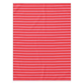 Bright Pink and Red Stripes Christmas Holiday Tischdecke (Vorderseite)