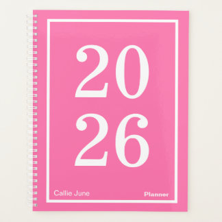 Bright Pink Big Year Large Planer