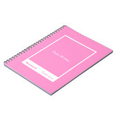 Bright Pink Block Quote Classic Notebook Notizblock (Linke Seite)