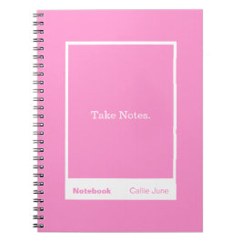 Bright Pink Block Quote Classic Notebook Notizblock