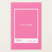 Bright Pink Block Quote | Fully Customizable Planer (Vorderseite)