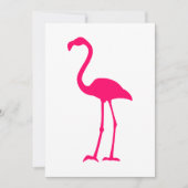 Bright Pink Flamingo Einladung (Vorderseite)