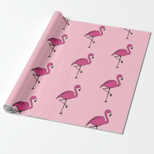Bright Pink Flamingo Geschenk Wrapping Paper Geschenkpapier