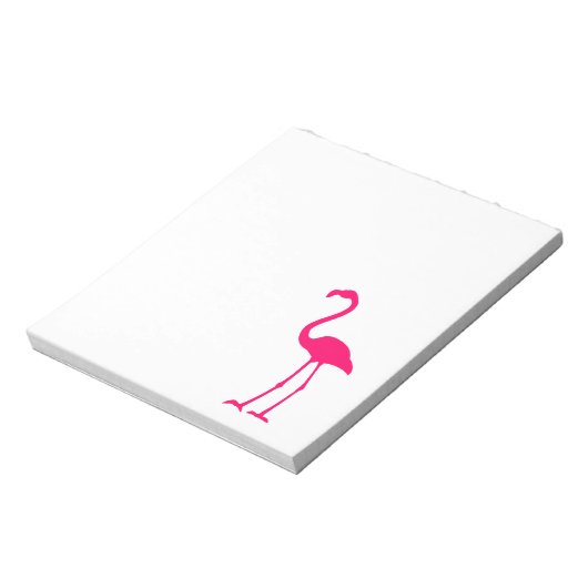Bright Pink Flamingo Notizblock (Rotiert)