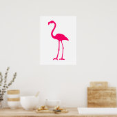 Bright Pink Flamingo Poster (Küche)