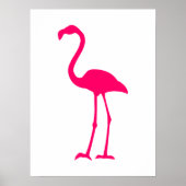 Bright Pink Flamingo Poster (Vorne)