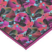 Bright pink floral medium table runner kurzer tischläufer (Ecke)