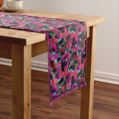 Bright pink floral medium table runner kurzer tischläufer (Beispiel)