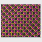 BRIGHT PINK FUCHSIA AMETHYST GEM STONES GESCHENKPAPIER (Flach)