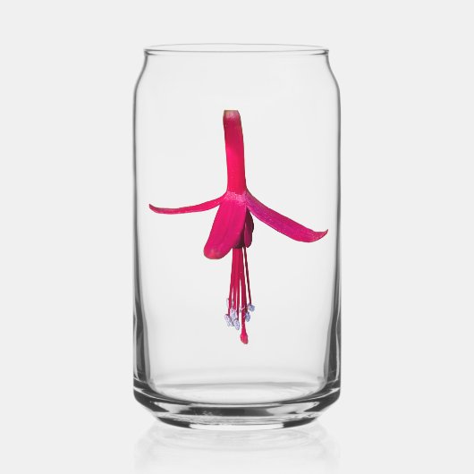 Bright Pink Fuchsia Flower Floral Dosenglas (Vorderseite)