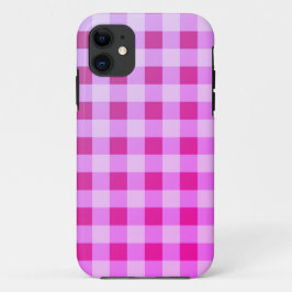Bright Pink Kariert Gingham Case-Mate iPhone Hülle