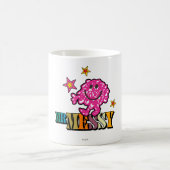 Bright Pink Mr. Messy | Funkeln Kaffeetasse (Mittel)