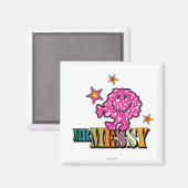 Bright Pink Mr. Messy | Funkeln Magnet (Vorderseite/Rückseite)