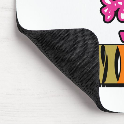 Bright Pink Mr. Messy | Funkeln Mousepad (Ecke)