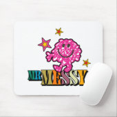 Bright Pink Mr. Messy | Funkeln Mousepad (Mit Mouse)