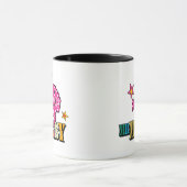 Bright Pink Mr. Messy | Funkeln Tasse (Zentrum)