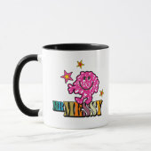 Bright Pink Mr. Messy | Funkeln Tasse (Links)