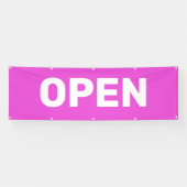 Bright Pink OPEN Banner (Horizontal)