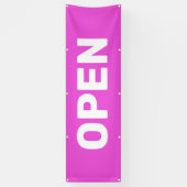 Bright Pink OPEN Banner (Vertikal)