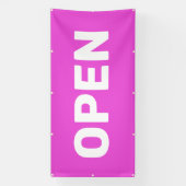 Bright Pink OPEN Banner (Vertikal)