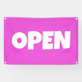 Bright Pink OPEN Banner (Horizontal)