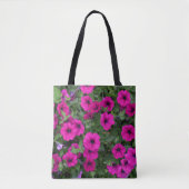 Bright Pink Petunias Floral Tasche (Vorderseite)