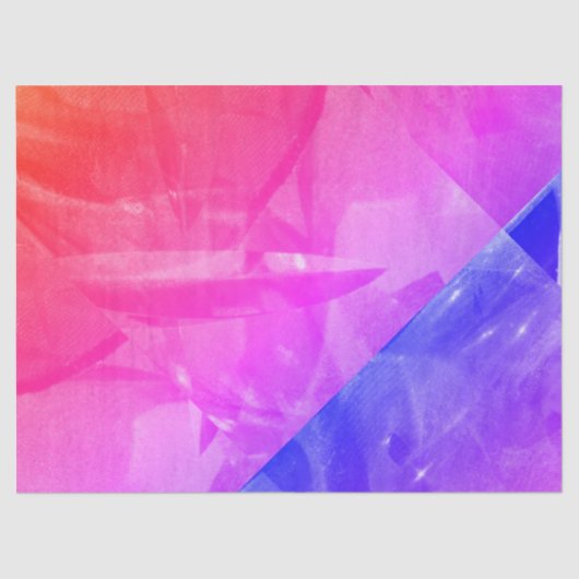 Bright pink red blue abstract beautiful design seidenpapier (Vorderseite)