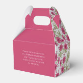Bright Pink Rose Wedding Geschenkschachtel (Rückseite)